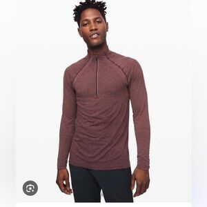 Lululemon Metal Vent Tech 1/2 Zip 2.0 - Red Dust/Arctic Plum Sz M